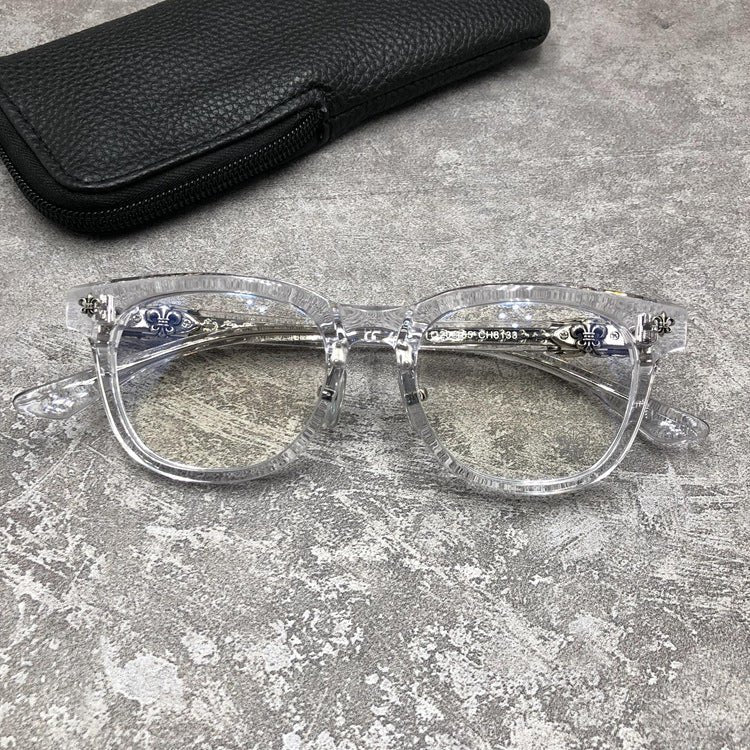 Punk Retro Acetate Eyeglasses with Butterfly & Sword Details | Unisex Full Frame Optical Glasses – CH8133 - HP eyeglasses