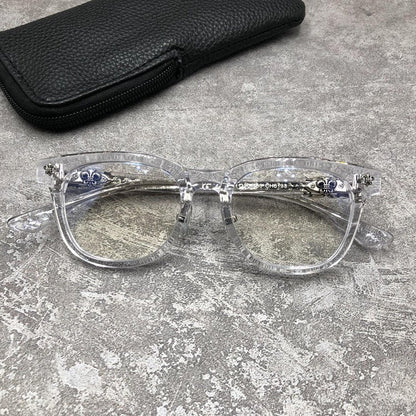 Punk Retro Acetate Eyeglasses with Butterfly & Sword Details | Unisex Full Frame Optical Glasses – CH8133 - HP eyeglasses