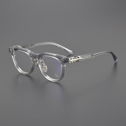 Punk Retro Acetate Eyeglasses with Butterfly & Sword Details | Unisex Full Frame Optical Glasses – CH8133 - HP eyeglasses