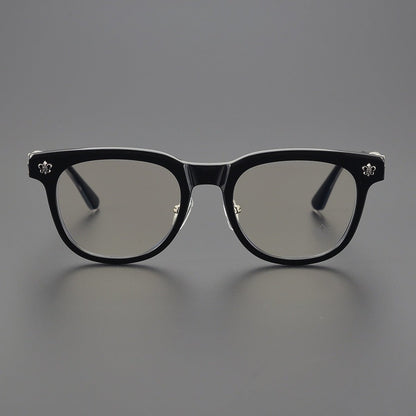 Punk Retro Acetate Eyeglasses with Butterfly & Sword Details | Unisex Full Frame Optical Glasses – CH8133 - HP eyeglasses