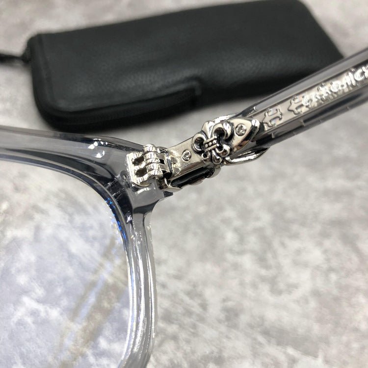 Punk Retro Acetate Eyeglasses with Butterfly & Sword Details | Unisex Full Frame Optical Glasses – CH8133 - HP eyeglasses