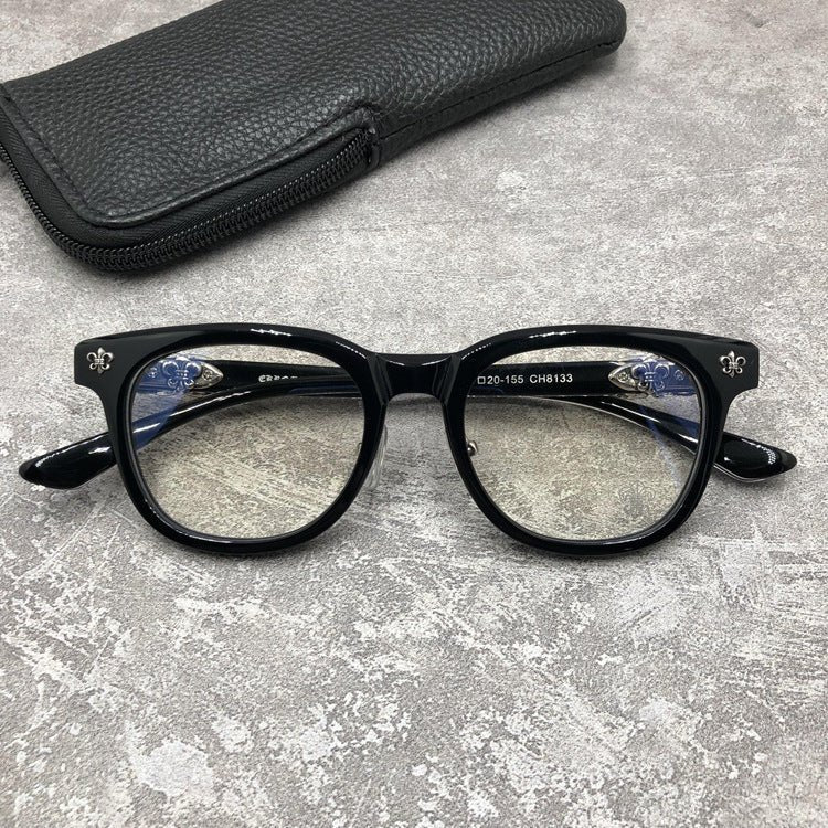 Punk Retro Acetate Eyeglasses with Butterfly & Sword Details | Unisex Full Frame Optical Glasses – CH8133 - HP eyeglasses