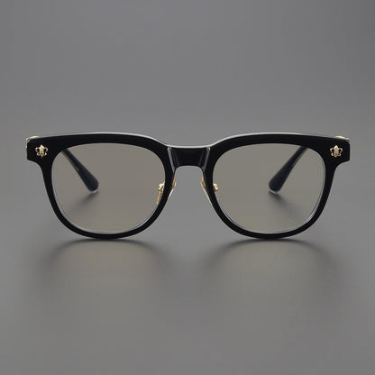 Punk Retro Acetate Eyeglasses with Butterfly & Sword Details | Unisex Full Frame Optical Glasses – CH8133 - HP eyeglasses