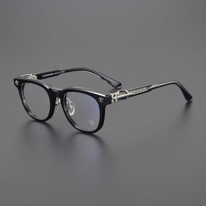 Punk Retro Acetate Eyeglasses with Butterfly & Sword Details | Unisex Full Frame Optical Glasses – CH8133 - HP eyeglasses