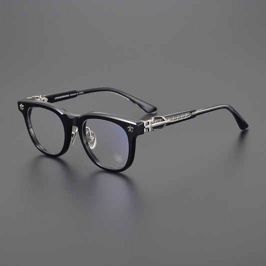 Punk Retro Acetate Eyeglasses with Butterfly & Sword Details | Unisex Full Frame Optical Glasses – CH8133 - HP eyeglasses