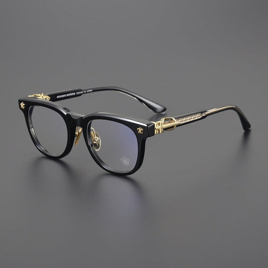 Punk Retro Acetate Eyeglasses with Butterfly & Sword Details | Unisex Full Frame Optical Glasses – CH8133 - HP eyeglasses