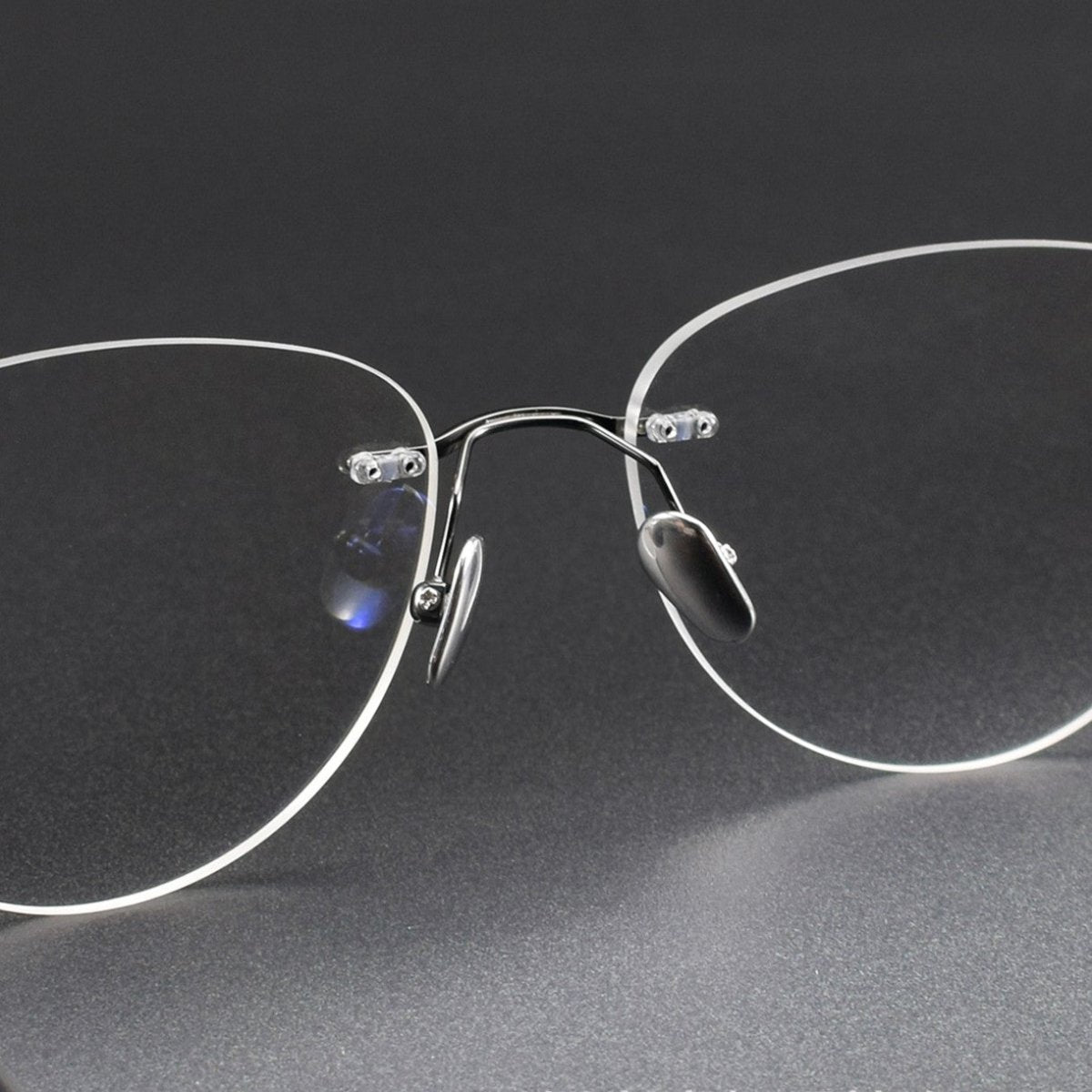 Pure Titanium Cat-Eye Rimless Glasses for Women | Ultra-Light Oval Prescription Frame 52019 - HP eyeglasses