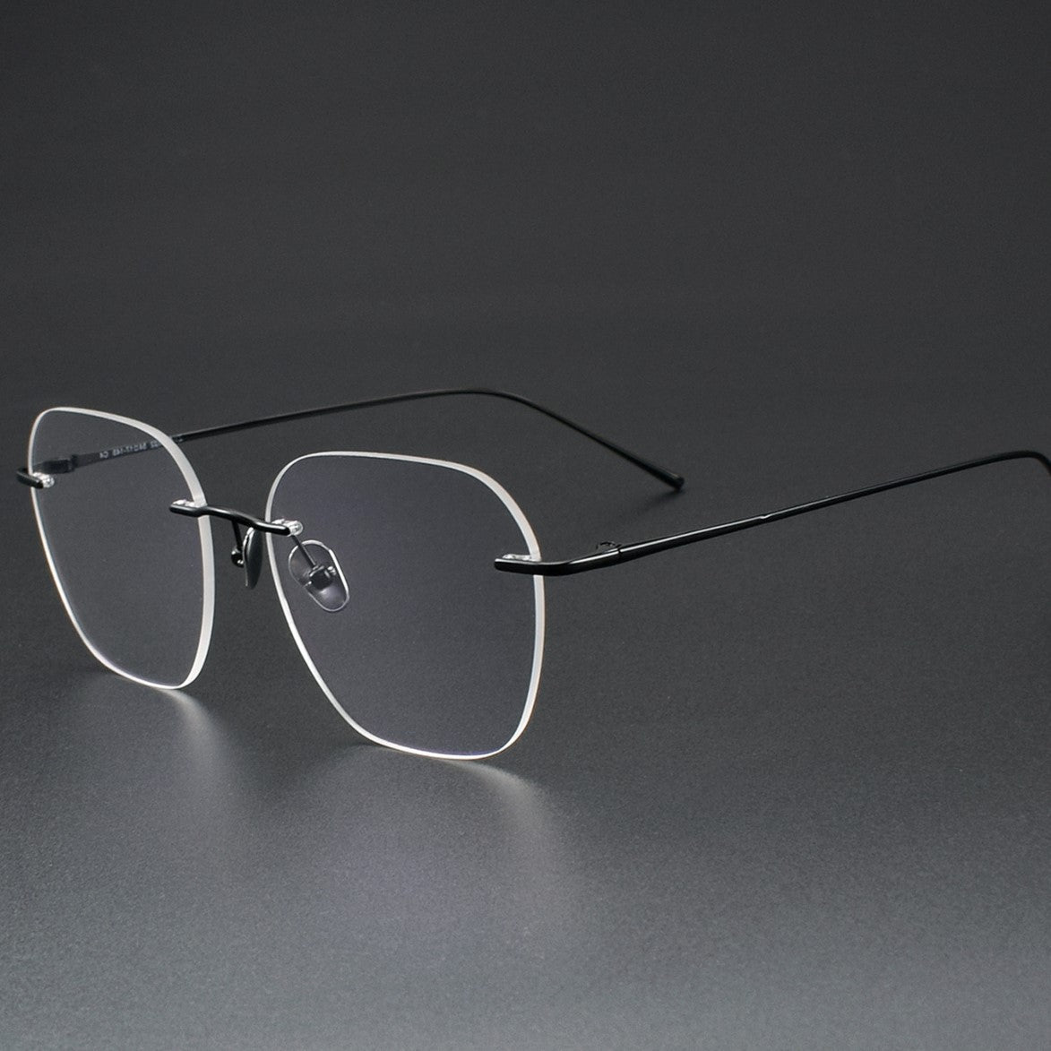 Pure Titanium Rimless Glasses for Men & Women | Minimalist Business Optical Frame ZY52022 - HP eyeglasses