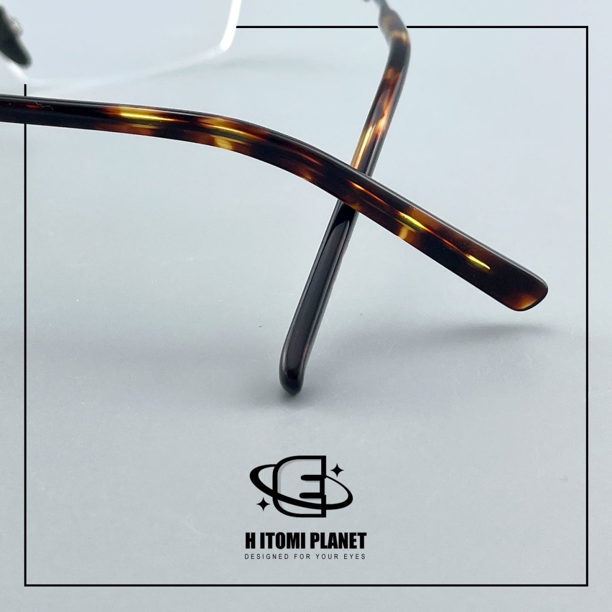 Pure Titanium Rimless Glasses for Men & Women | Ultra-Light Business Prescription Eyeglasses EO-6001 - HP eyeglasses