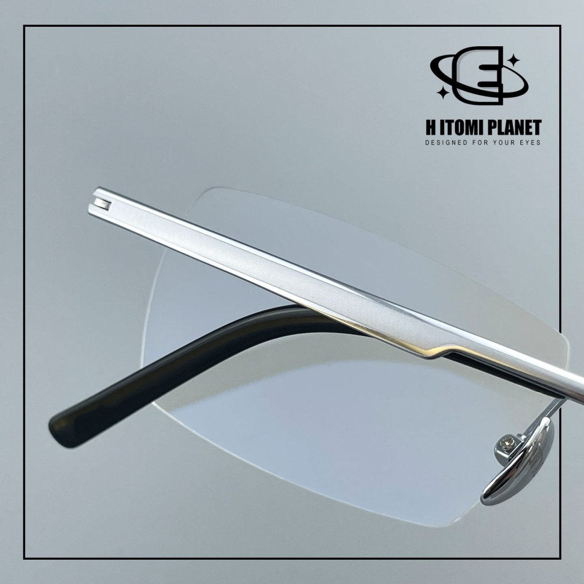 Pure Titanium Rimless Glasses for Men & Women | Ultra-Light Business Prescription Eyeglasses EO-6001 - HP eyeglasses