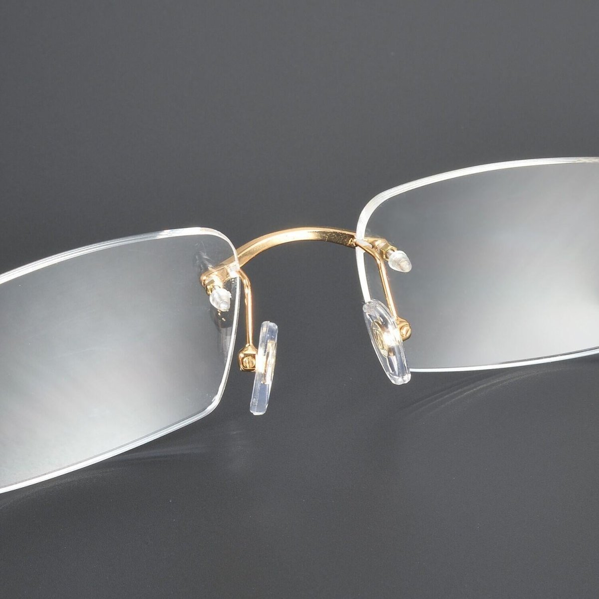 Pure Titanium Rimless Square Glasses with Panther Head Design | Premium Prescription Eyewear – CT0061O - HP eyeglasses