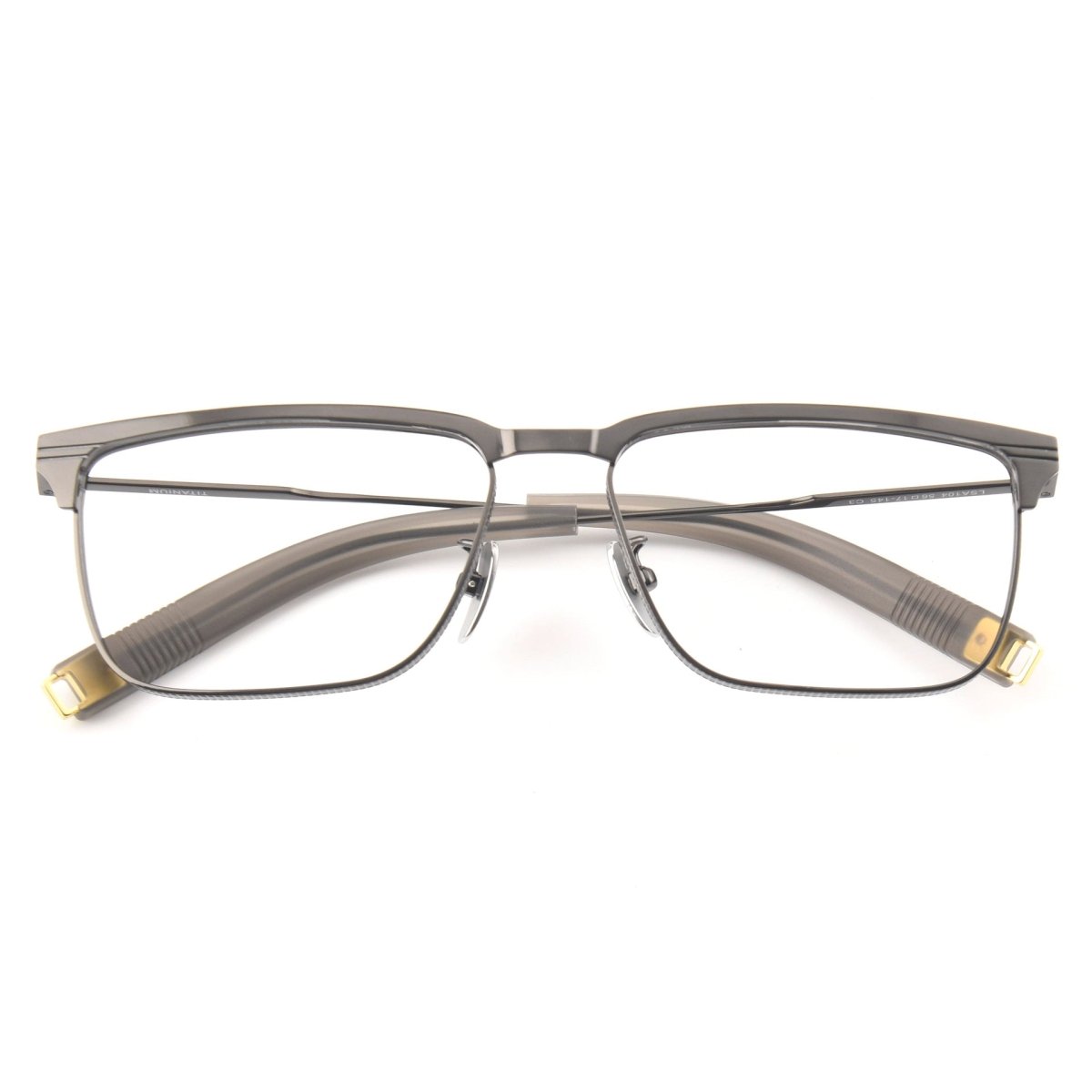 Pure Titanium Square Glasses for Men & Women | Ultra-Light Business Prescription Optical Frame LSA104 - HP eyeglasses