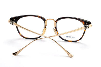 Retro Round Acetate Glasses Frame Titanium Optical Eyeglasses Unisex Prescription Glasses for Men Women SHAGASS - HP eyeglasses