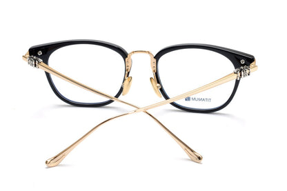 Retro Round Acetate Glasses Frame Titanium Optical Eyeglasses Unisex Prescription Glasses for Men Women SHAGASS - HP eyeglasses