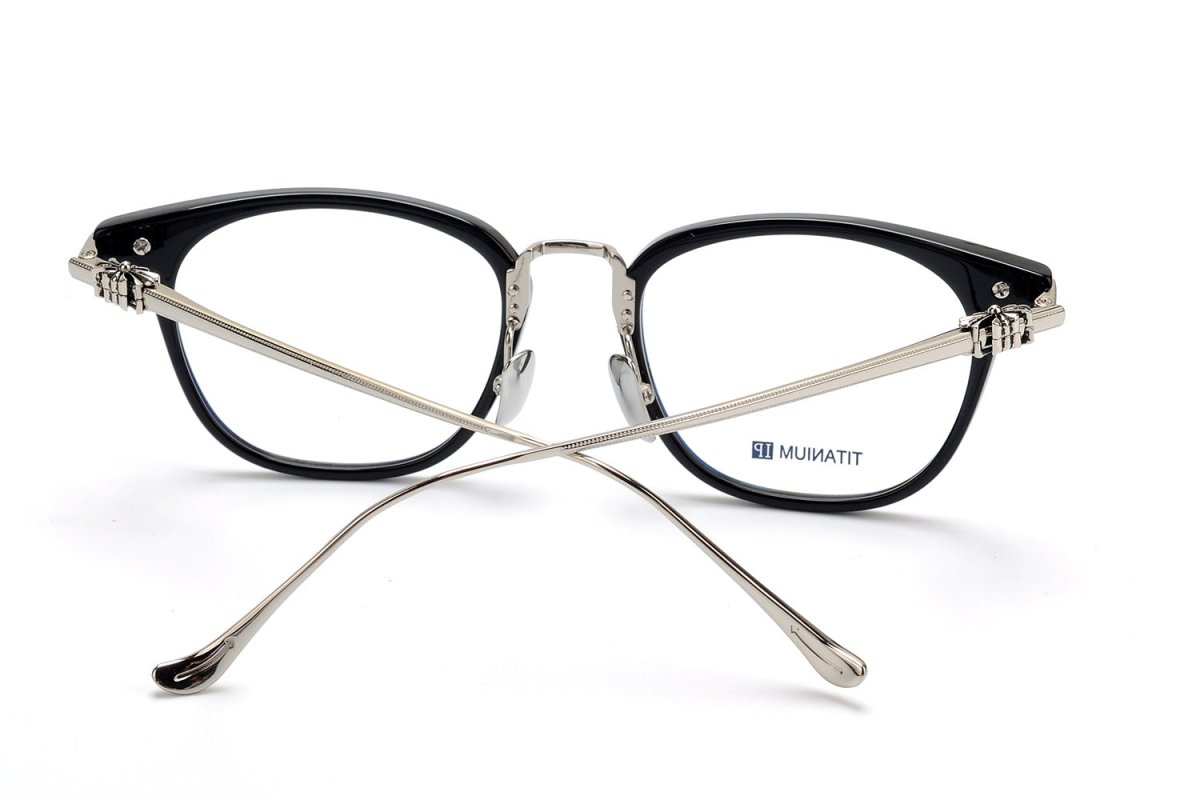Retro Round Acetate Glasses Frame Titanium Optical Eyeglasses Unisex Prescription Glasses for Men Women SHAGASS - HP eyeglasses