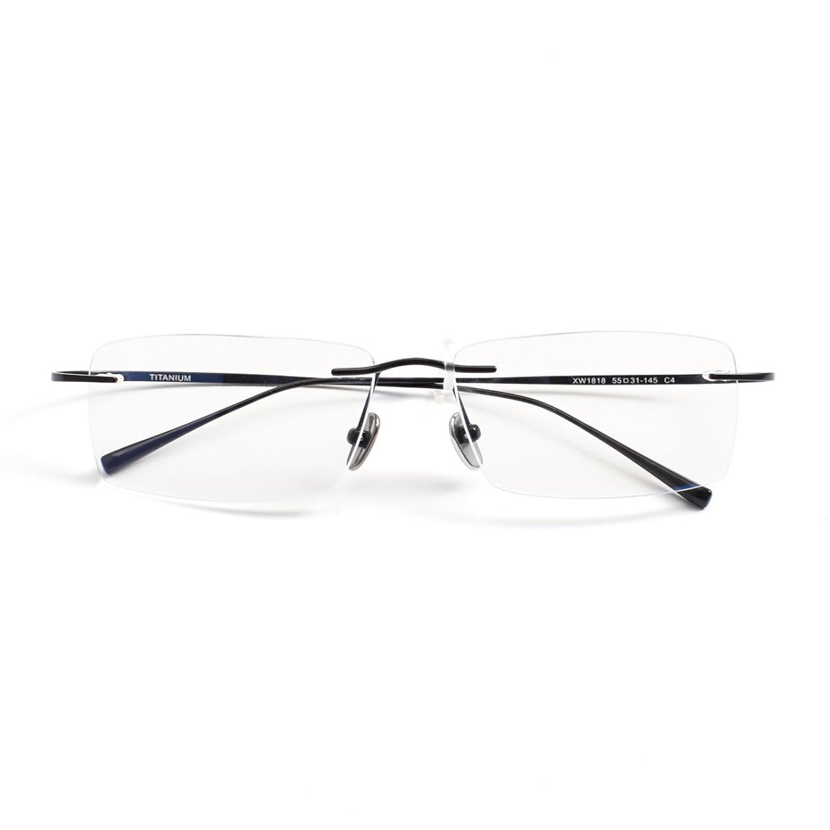 Screwless Pure Titanium Rimless Glasses for Men & Women | Ultra-Light Flexible Prescription Optical Frame XW1818 - HP eyeglasses