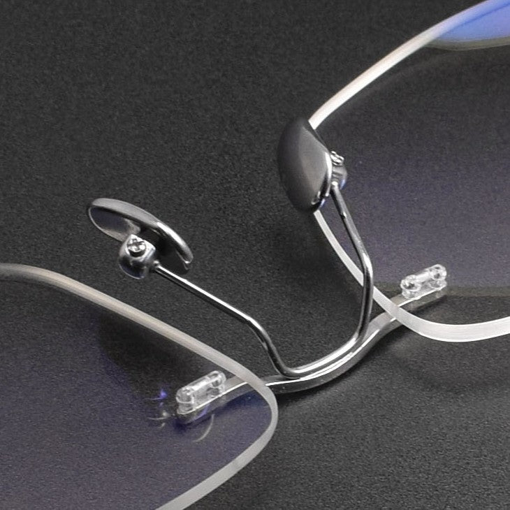 Screwless Pure Titanium Rimless Glasses for Men & Women | Ultra-Light Flexible Prescription Optical Frame XW1818 - HP eyeglasses