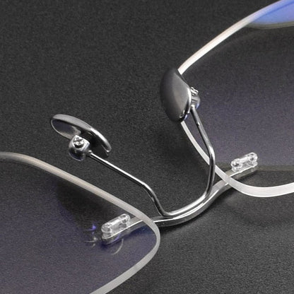Screwless Pure Titanium Rimless Glasses for Men & Women | Ultra-Light Flexible Prescription Optical Frame XW1818 - HP eyeglasses