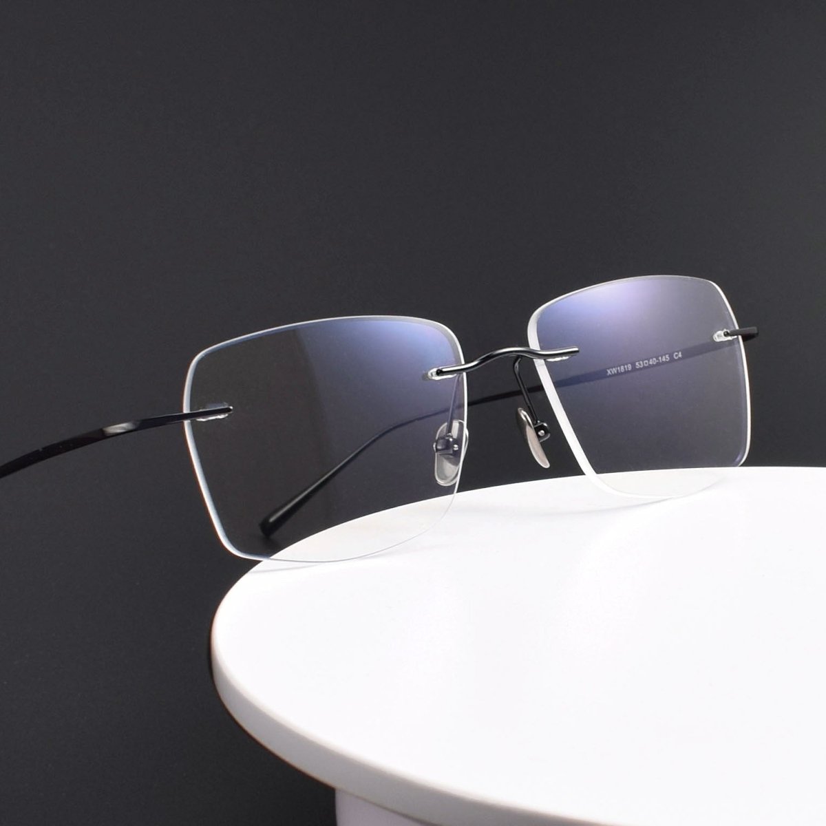 Screwless Pure Titanium Rimless Glasses | Ultra-Light Luxury Optical Frame for Men & Women XW1819 - HP eyeglasses