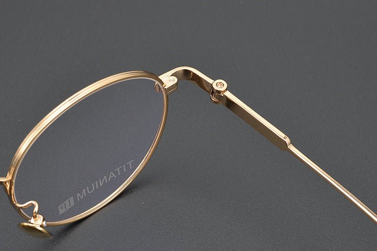 SEXCEL Gothic Round Glasses - Chrome Hearts Style Titanium Full Frame (50mm) - HP eyeglasses