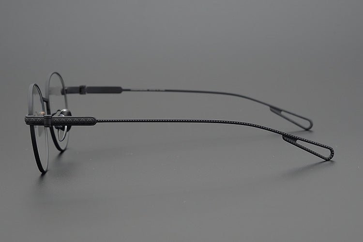 SEXCEL Gothic Round Glasses - Chrome Hearts Style Titanium Full Frame (50mm) - HP eyeglasses