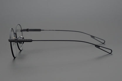 SEXCEL Gothic Round Glasses - Chrome Hearts Style Titanium Full Frame (50mm) - HP eyeglasses