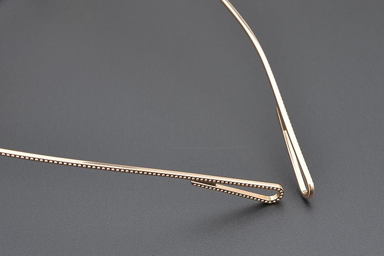 SEXCEL Handmade Vintage Round Glasses – Gothic Titanium Full Frame (47mm) - HP eyeglasses