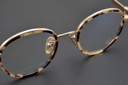 SEXCEL Handmade Vintage Round Glasses – Gothic Titanium Full Frame (47mm) - HP eyeglasses