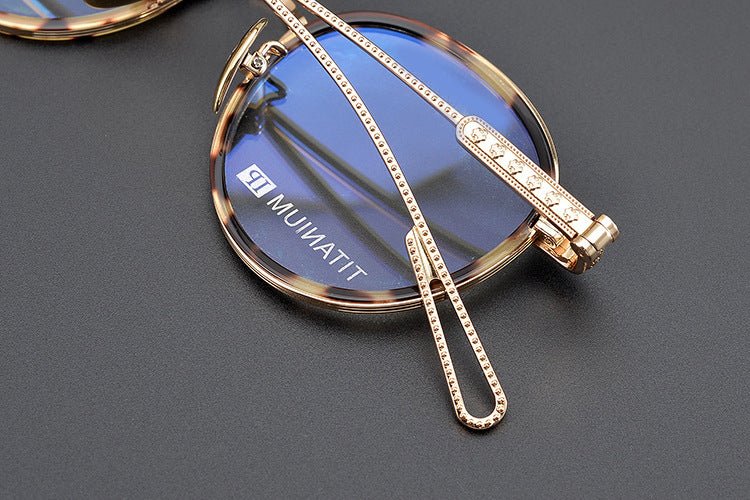 SEXCEL Handmade Vintage Round Glasses – Gothic Titanium Full Frame (47mm) - HP eyeglasses