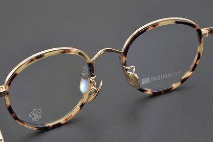 SEXCEL Handmade Vintage Round Glasses – Gothic Titanium Full Frame (47mm) - HP eyeglasses