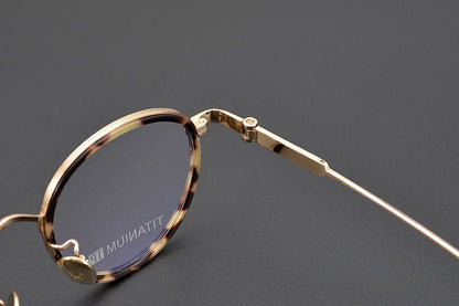 SEXCEL Handmade Vintage Round Glasses – Gothic Titanium Full Frame (47mm) - HP eyeglasses