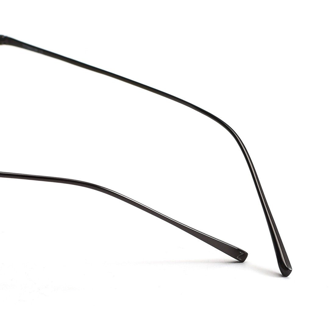 Slim Rectangle Rimless Glasses | Ultra-Light Pure Titanium Gold Prescription Frame for Men & Women 52023 - HP eyeglasses