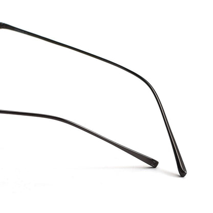 Slim Rectangle Rimless Glasses | Ultra-Light Pure Titanium Gold Prescription Frame for Men & Women 52023 - HP eyeglasses