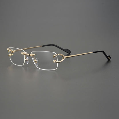Trendy Rimless Pure Titanium Glasses with UV Protection for Men & Women – CT0344O - HP eyeglasses
