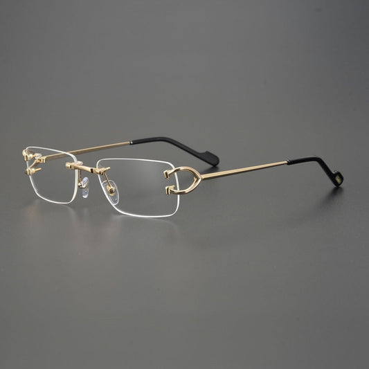 Trendy Rimless Pure Titanium Glasses with UV Protection for Men & Women – CT0344O - HP eyeglasses