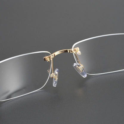 Trendy Rimless Pure Titanium Glasses with UV Protection for Men & Women – CT0344O - HP eyeglasses