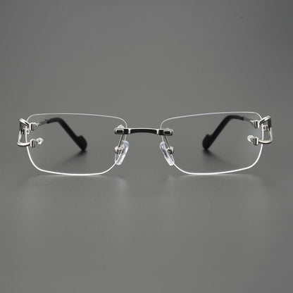 Trendy Rimless Pure Titanium Glasses with UV Protection for Men & Women – CT0344O - HP eyeglasses
