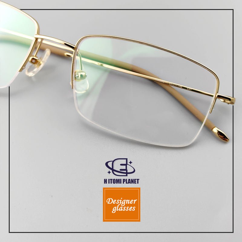 Ultra - Light Full - Rim Pure Titanium Eyeglass Frames – Slim & Elegant Design (Small/Large Size) - HP eyeglasses
