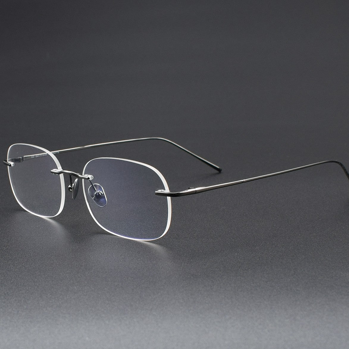 Ultra-Light Pure Titanium Gold Rimless Oval Glasses | Minimalist Prescription Eyeglass Frame 52020 - HP eyeglasses
