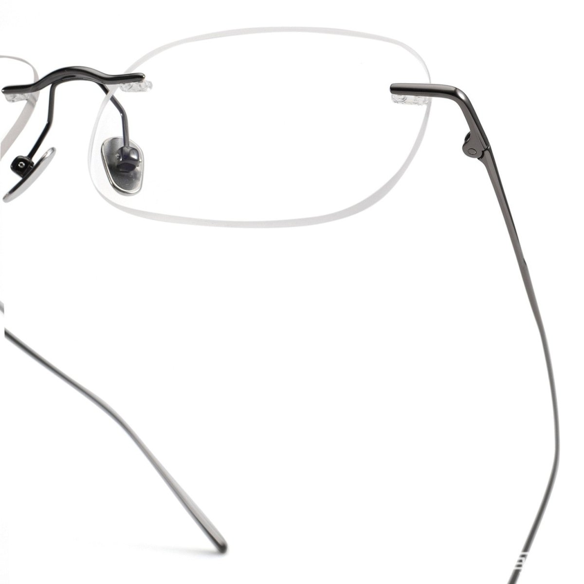 Ultra-Light Pure Titanium Gold Rimless Oval Glasses | Minimalist Prescription Eyeglass Frame 52020 - HP eyeglasses