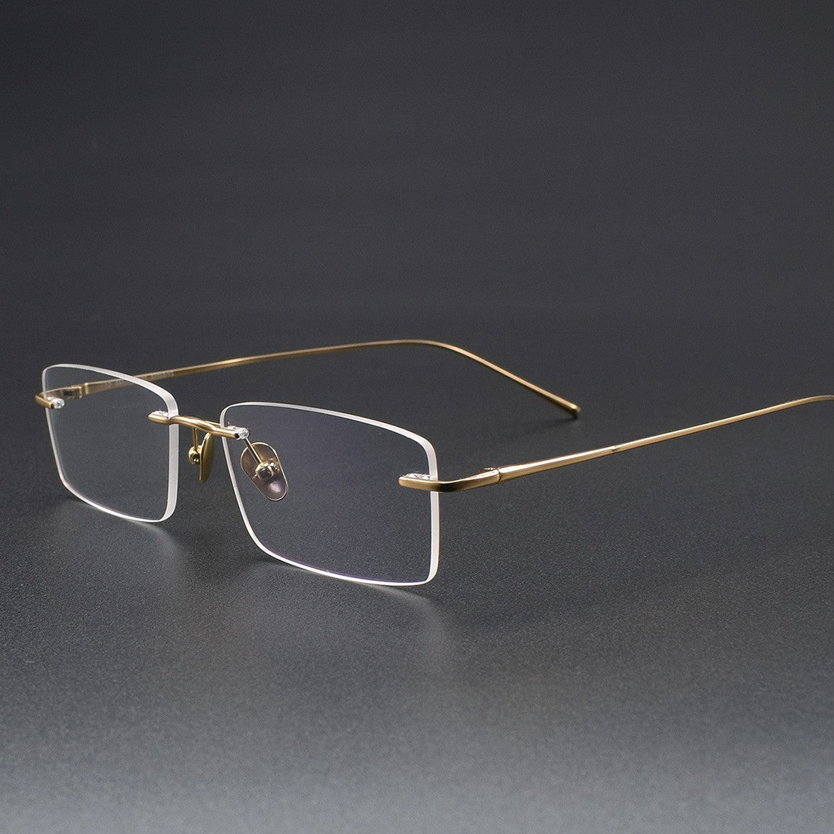 Ultra-Light Pure Titanium Rimless Glasses for Men | Business Prescription Optical Frame with Photochromic Lens Option 52015 - HP eyeglasses