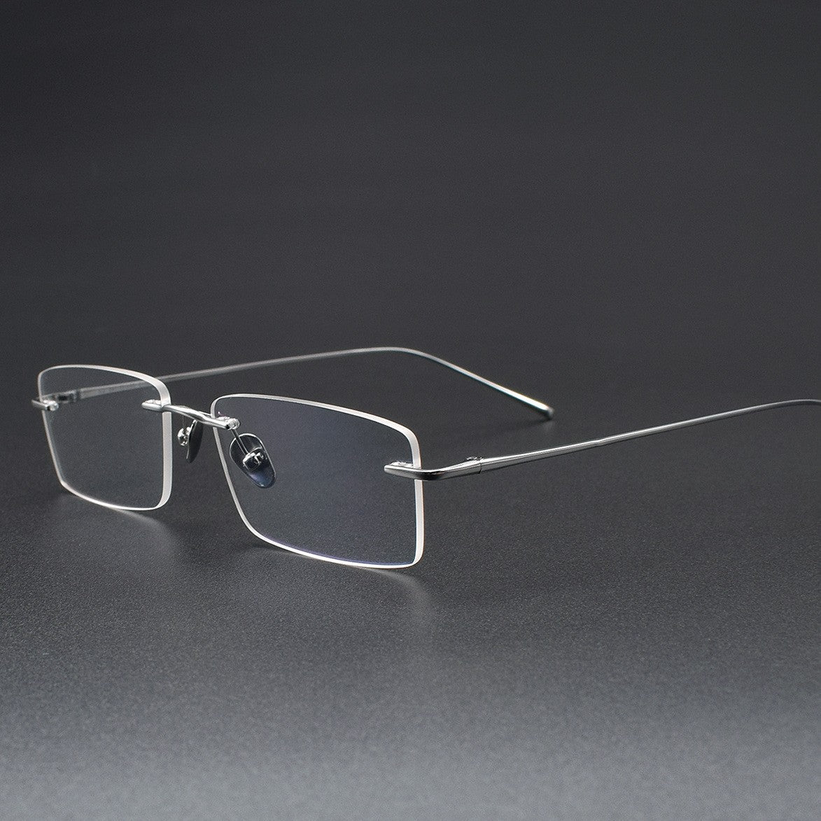 Ultra-Light Pure Titanium Rimless Glasses for Men | Business Prescription Optical Frame with Photochromic Lens Option 52015 - HP eyeglasses