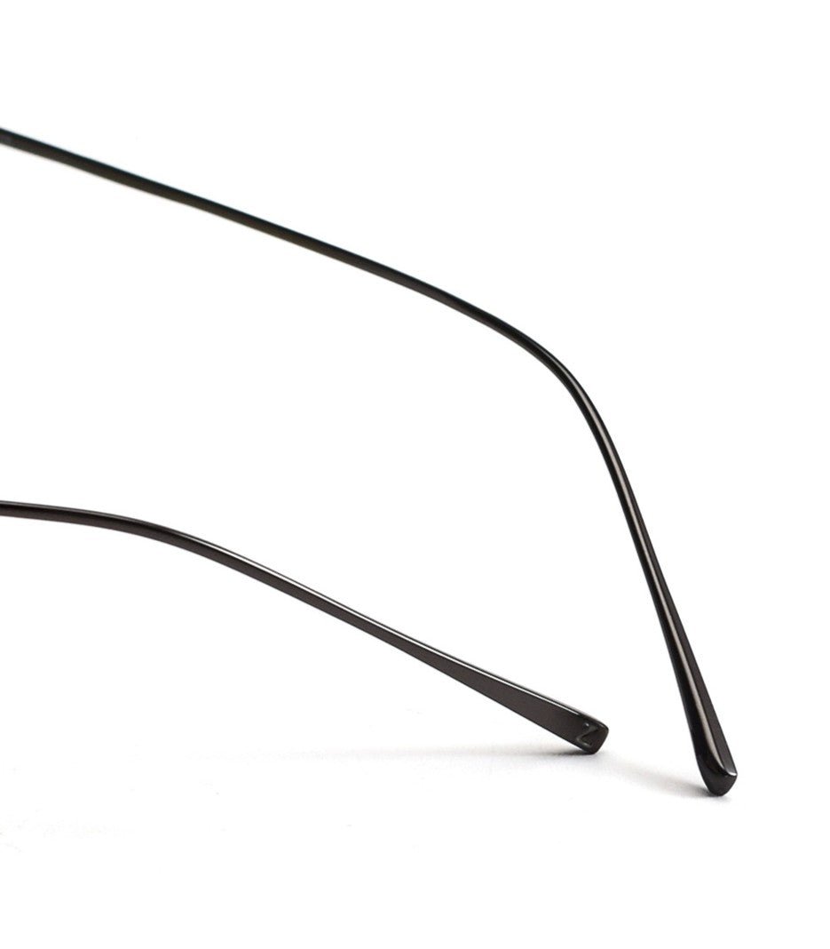 Ultra-Light Pure Titanium Rimless Glasses for Men | Business Prescription Optical Frame with Photochromic Lens Option 52015 - HP eyeglasses