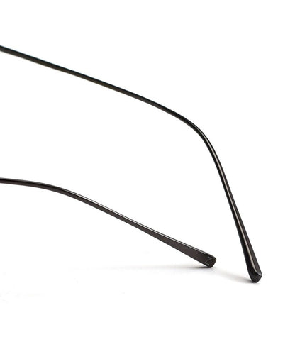 Ultra-Light Pure Titanium Rimless Glasses for Men | Business Prescription Optical Frame with Photochromic Lens Option 52015 - HP eyeglasses