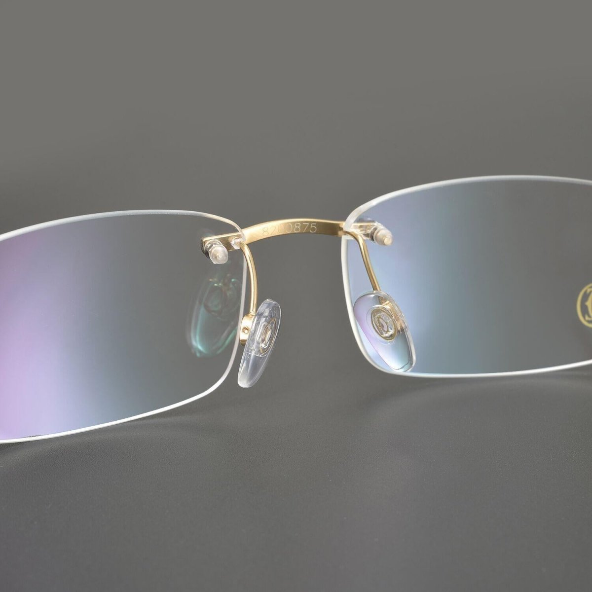 Ultra - Light Pure Titanium Rimless Square Glasses with Panther Head | Prescription Eyewear for Men – 8200875 - HP eyeglasses