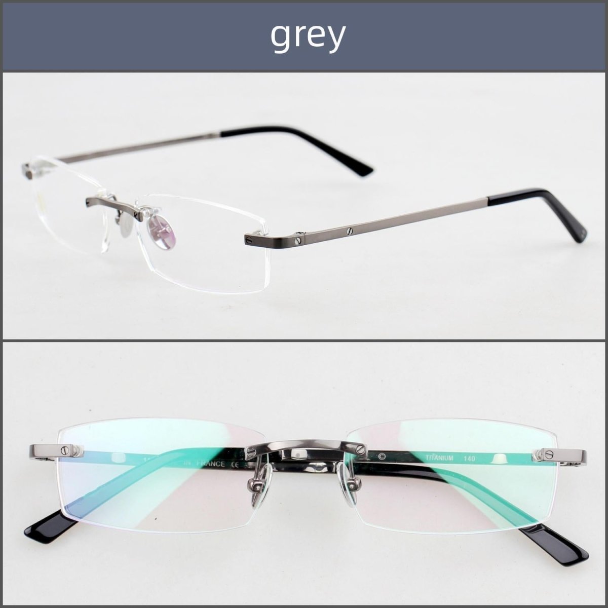 Ultra - Light Rimless Pure Titanium Prescription Glasses Frame with Optical Lens Support – CT0087O - HP eyeglasses