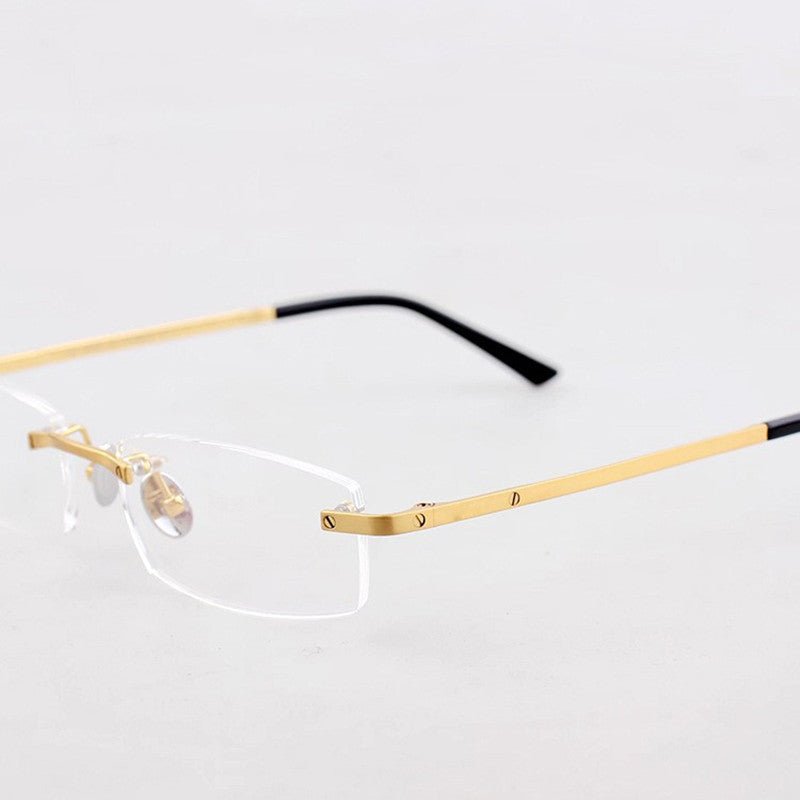 Ultra - Light Rimless Pure Titanium Prescription Glasses Frame with Optical Lens Support – CT0087O - HP eyeglasses