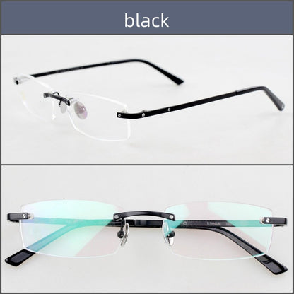 Ultra - Light Rimless Pure Titanium Prescription Glasses Frame with Optical Lens Support – CT0087O - HP eyeglasses