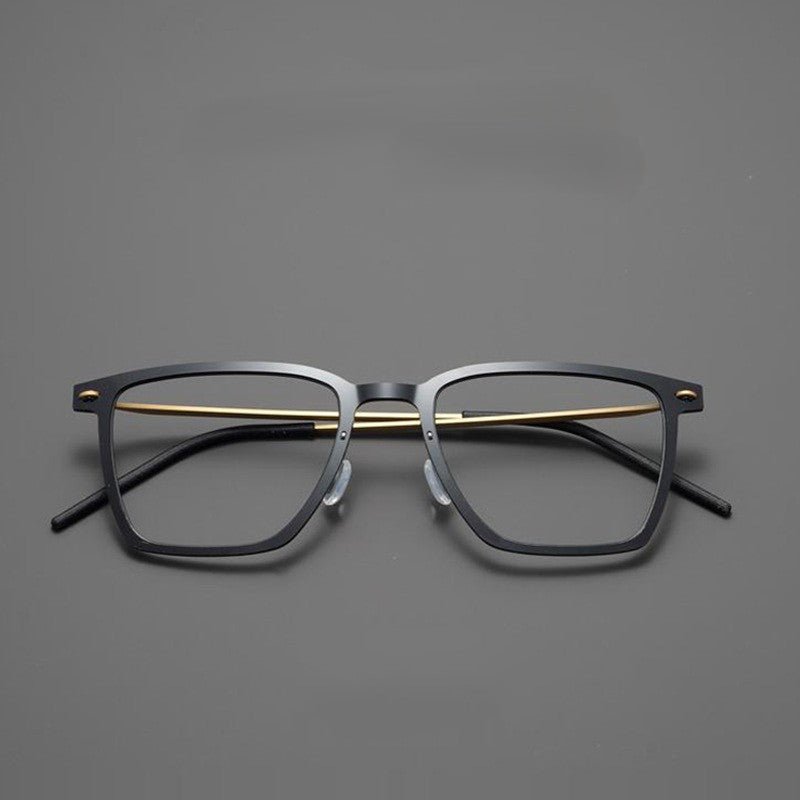 Ultra-Light Square Titanium Eyeglasses – Lindberg Inspired Minimalist Design | Model 6554HS - HP eyeglasses