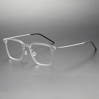 Ultra-Light Square Titanium Eyeglasses – Lindberg Inspired Minimalist Design | Model 6554HS - HP eyeglasses